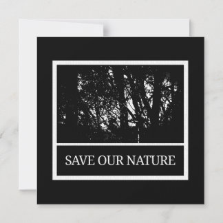 Magnetkarte mit Umschlag - Save Our Nature Magnetisk Inbjudningskort