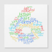 Magnetkort för 6e-födelsedag