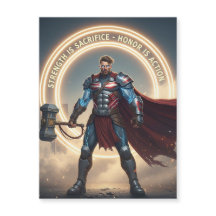 Magnetkort för arbetsdag - Styrkan är Helig