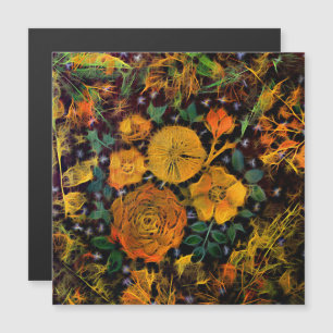 Magnetkort för blommigt Sparks
