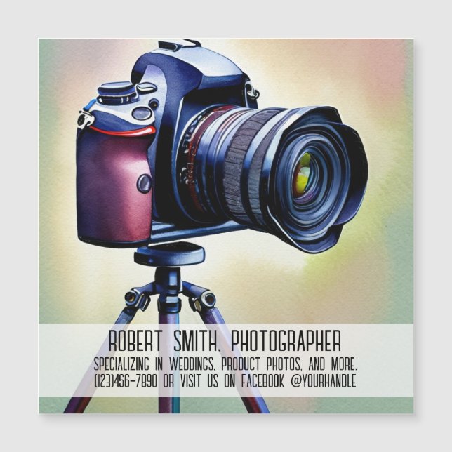 Magnetkort för fotoföretag (Framsida)