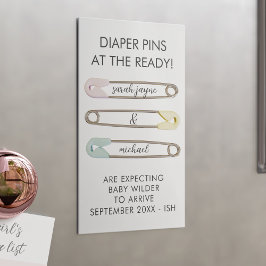 Magnetkort för Gravid 25 PK Mini-kort Magnetiska Visitkort