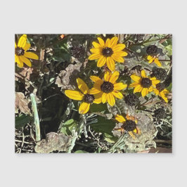 Magnetkort för gultens blomma
