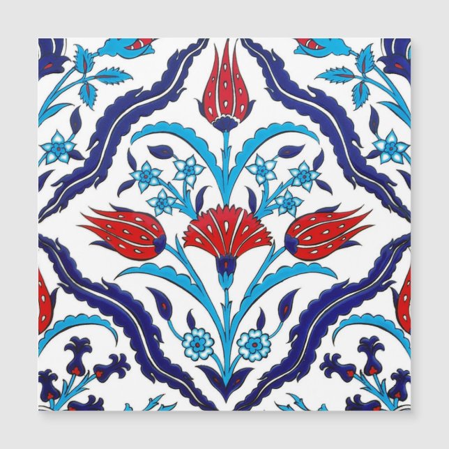 Magnetkort för Iznik Tiles (Framsida)
