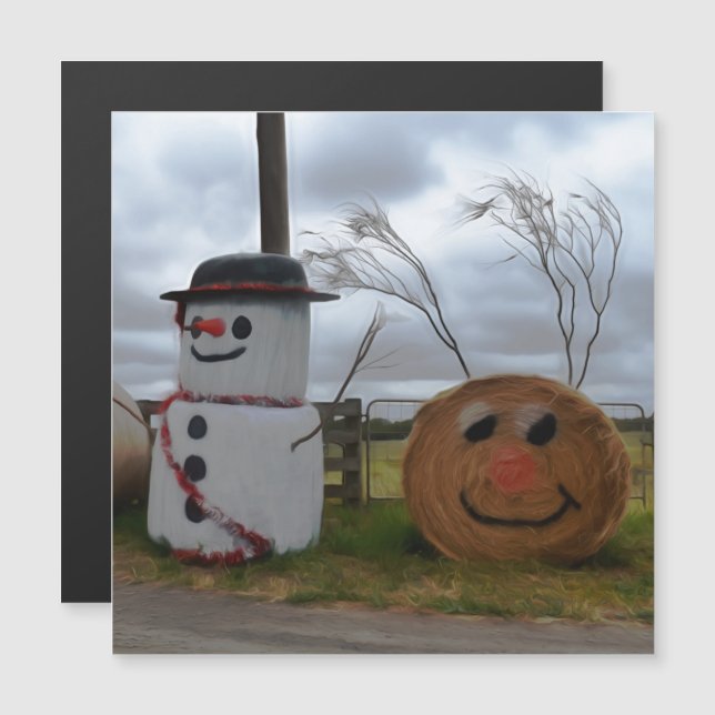 Magnetkort för jordbrukshus (Fram/baksida)