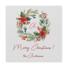 Magnetkort för julkrans i god jul