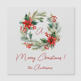 Magnetkort för julkrans i god jul