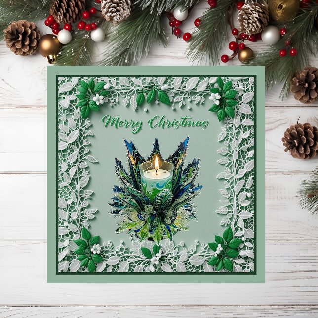Magnetkort för julljus (Christmas candle)