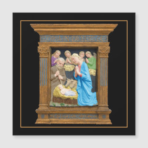 Magnetkort för NATIVITY Luca Della Robbia