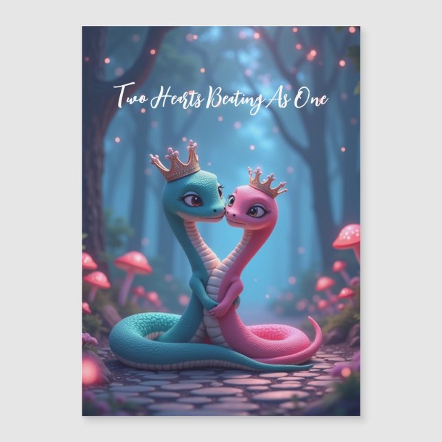 Magnetkort för orm, romskt år (Framsida)