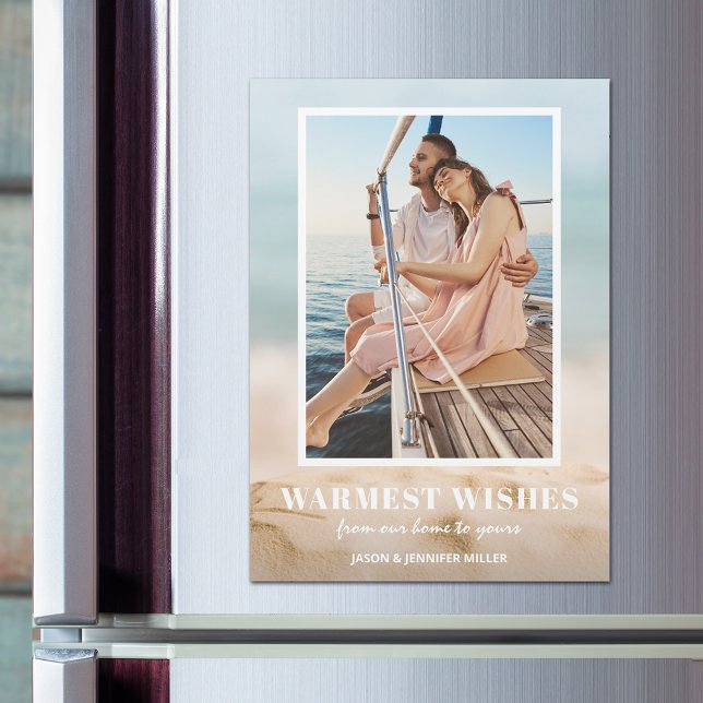 Magnetkort för sandfjällsfoto magnetisk inbjudningskort (Skapare uppladdad)