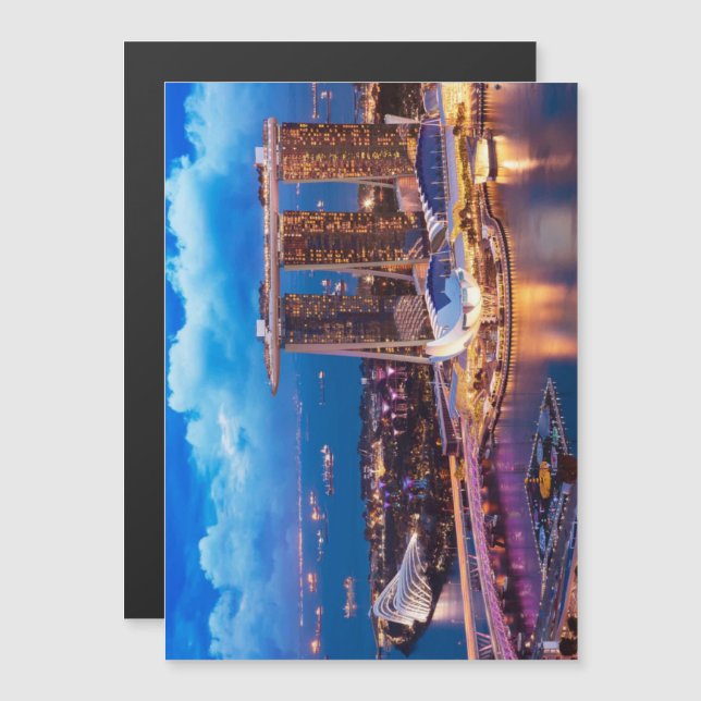 Magnetkort för Singapore (Fram/baksida)