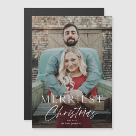 Magnetkort för skriptmerest julfoto