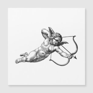 Magnetkort för vintage Cherub Cupid Kärlek