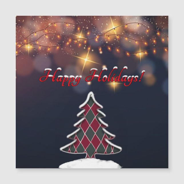 Magnetkort i Julgran som kontrollerats (Framsida)