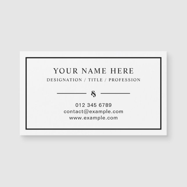 Magnetkortsdesign för professionellen för dina för (Framsida)