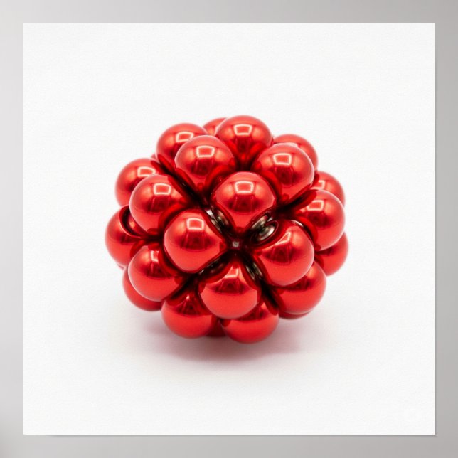 Magnetkurva Stressar Boll Poster (Framsidan)