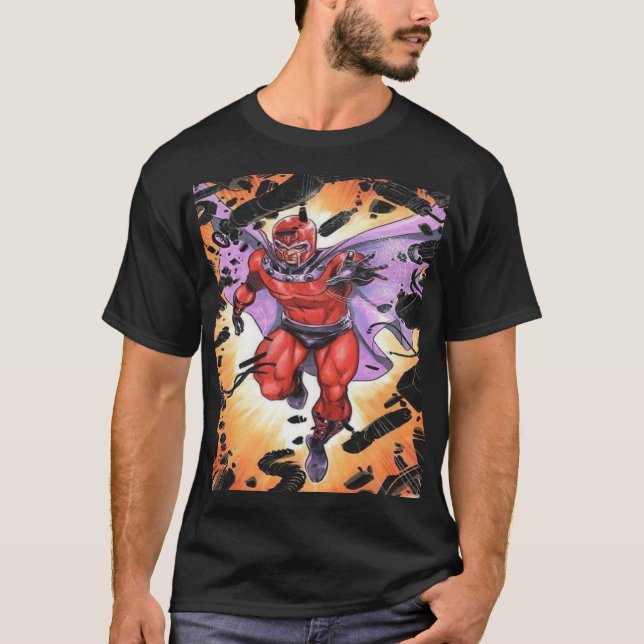 Magneto shirt  – Master of Magnetism Explosion T (Framsida)