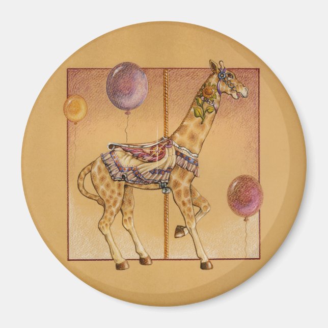 Magnets - Carousel Giraffe Magnet (Framsidan)