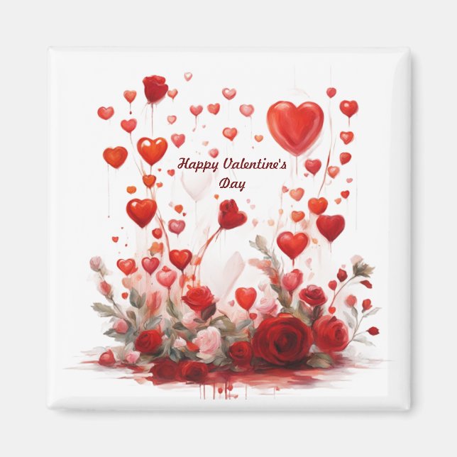 Magnets Glad Alla hjärtans dag Magnet (Framsidan)