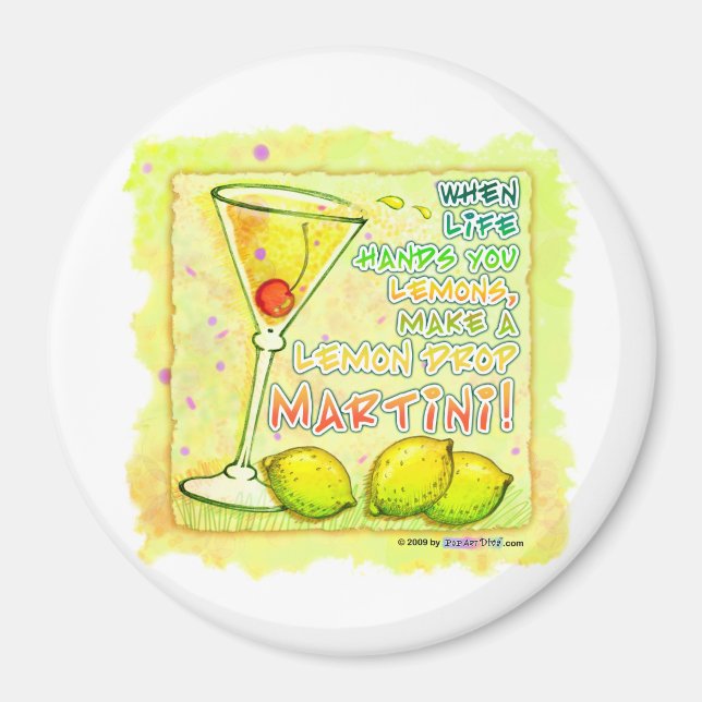 Magnets - Lemon Drop Martini Magnet (Framsidan)