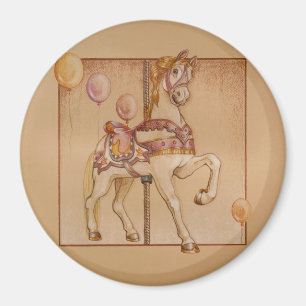 Magnets - Lila Pony Carousel Magnet