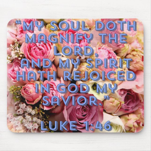 Magnificat Luke 1:46 Musmatta (Framsidan)