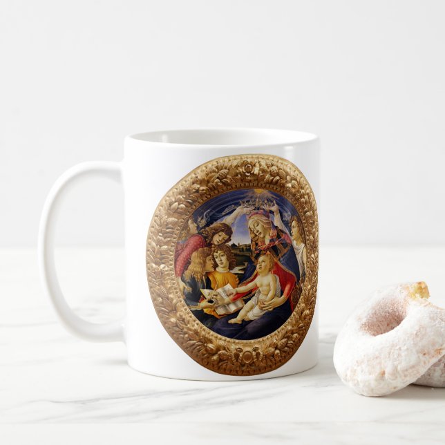 Magnificat Madonna av Sandro Botticelli Kaffemugg (Med munk)