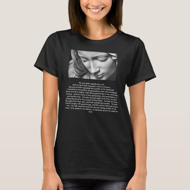 Magnificat of the Blsed Virgin Mary T-Shirt (Framsida)