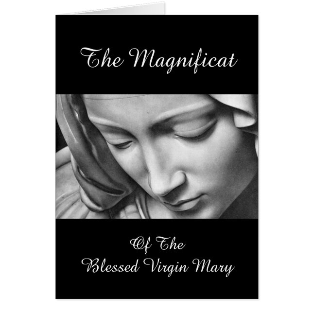 Magnificat of the Blsed Virgin Primär Hälsningskort (Framsidan)