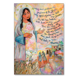Magnificat Prayer Card, Mary Canticle Bordsnummer