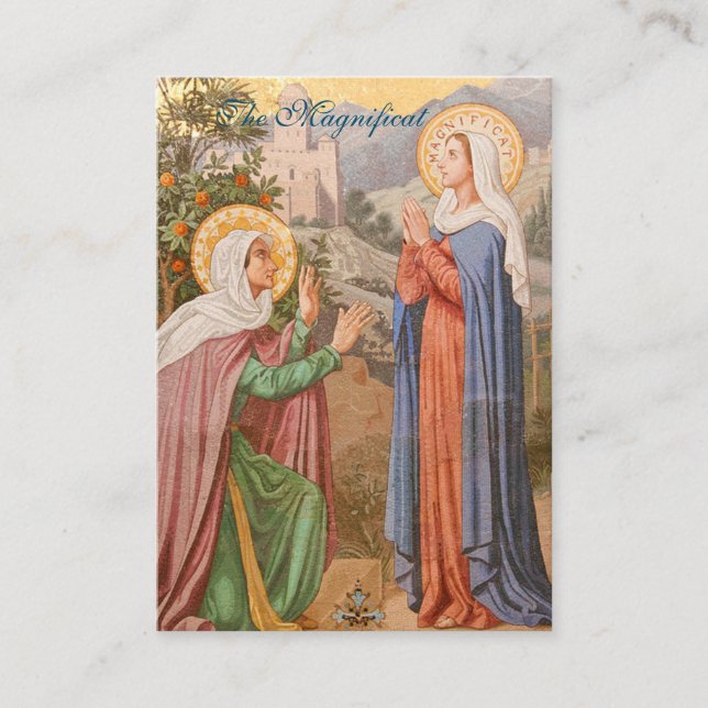 Magnificat - Prayer Card (platt) Visitkort (Framsida)