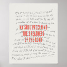 Magnificat Prayer Poster
