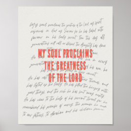 Magnificat Prayer Poster