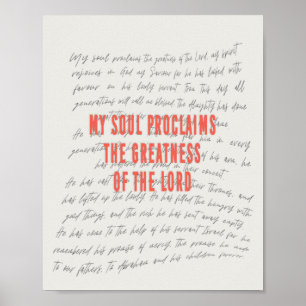 Magnificat Prayer Poster