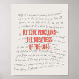 Magnificat Prayer Poster