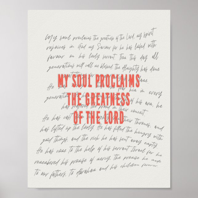 Magnificat Prayer Poster (Framsidan)