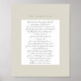 Magnificat Print - Brown, engelska Poster