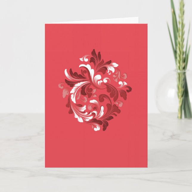 Magnificat (röd) kort (Framsida)