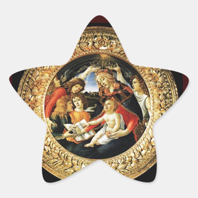 Magnificat Star Madonna Stjärnformat Klistermärke (Framsida)