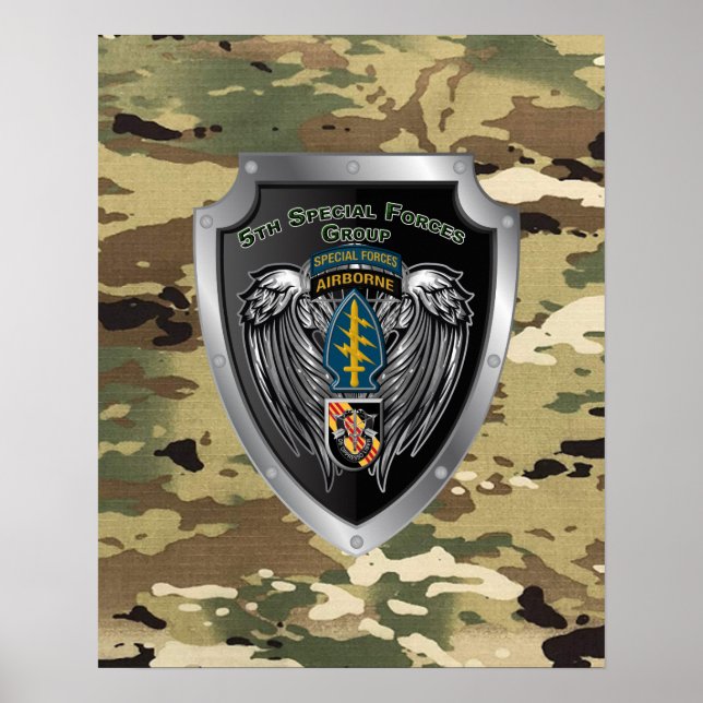 Magnificent 5th Speciell Forces Group (Airborne) Poster (Framsidan)