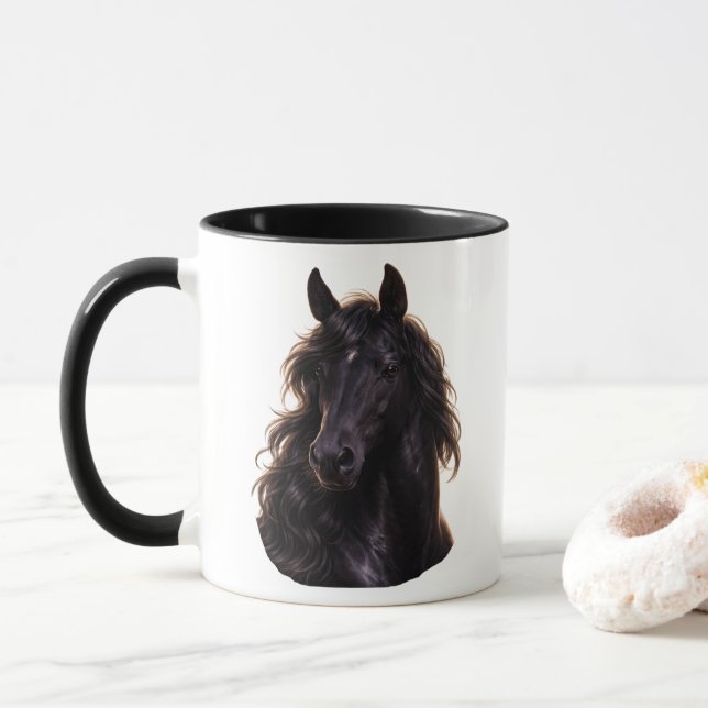 Magnificent Black Stallion Mugg (Med munk)