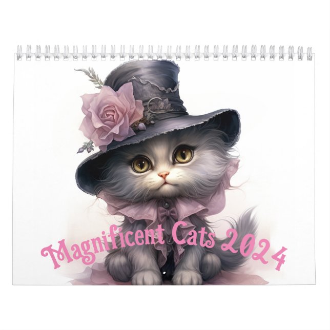 Magnificent Cats Calendar 2024 Kalender (Omslag)