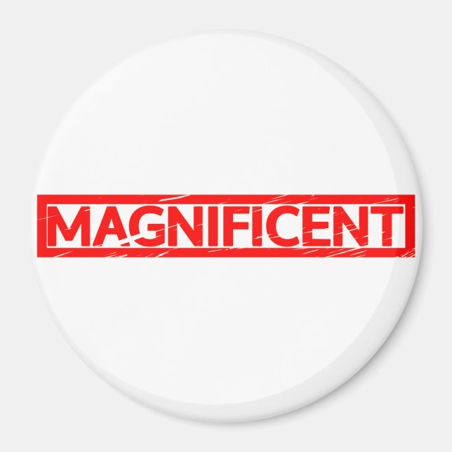Magnificent Frimärke Magnet (Framsidan)