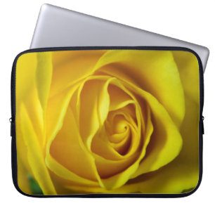 Magnificent gul ros-makro bild laptop sleeve