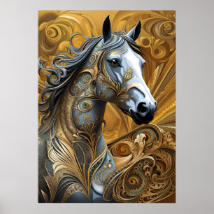 Magnificent Horse Porträtt Poster