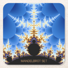 Magnificent Mandelbrot Fractal Underlägg Papper Kvadrat