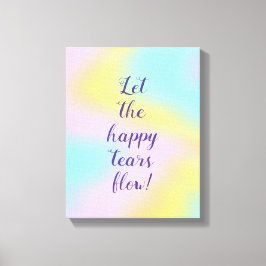 Magnificent Pastel Rainbow Bröllop Canvastryck