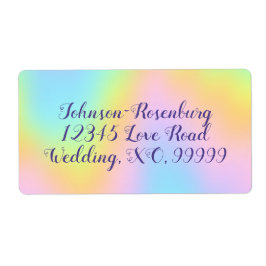 Magnificent Pastel Rainbow Bröllop Fraktsedel