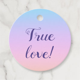 Magnificent Pastel Rainbow Bröllop Gåvor Etiketter